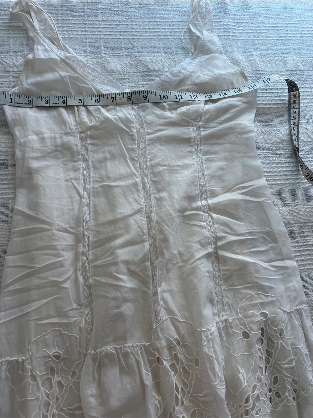 Rebecca Taylor Cream Lace Tiered Maxi Skirt - Picture 6 of 9